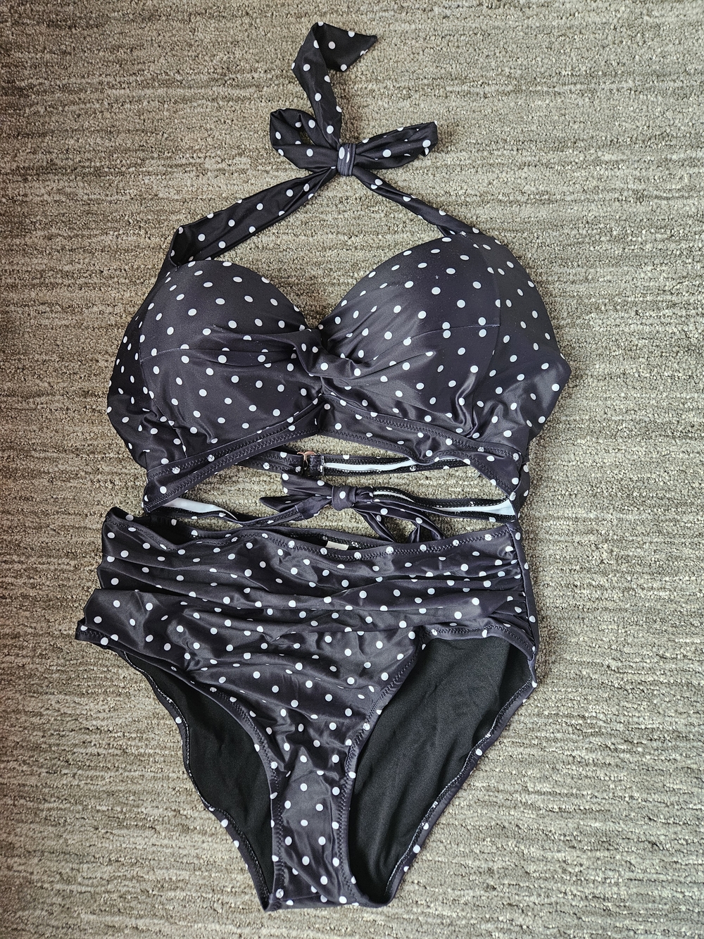 NWT XL - Tempt Me Polka Dot Bikini